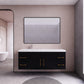 Aqua 60“ Single Sink Floating Bathroom Vanity (Left Offset Sink )