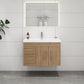 Aqua 36“ Floating Bathroom Vanity (Left Drawers)