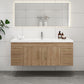 Aqua 60“ Single Sink Floating Bathroom Vanity (Center Sink )