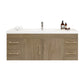 Aqua 60“ Single Sink Floating Bathroom Vanity (Center Sink )