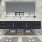 Boreal 84" Double Sink Floating Bathroom Vanity