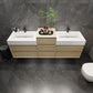 Halo 92“ Double Sink Floating Bathroom Vanity