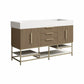 Boreal 60“ Double Sink Freestanding Bathroom Vanity