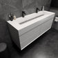 Halo 60“ Double Sink Floating Bathroom Vanity