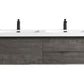 Nordic 60” Double Sink Floating Bathroom Vanity