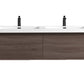 Nordic 60” Double Sink Floating Bathroom Vanity