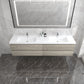 Amber 84“ Double Sink Floating Bathroom Vanity