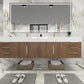 Boreal 84" Double Sink Floating Bathroom Vanity