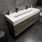 Halo 60“ Double Sink Floating Bathroom Vanity