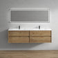 Fiora 84" Double Sink Floating Bathroom Vanity