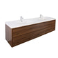 Erba 84" Double Sink Floating Bathroom Vanity