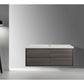 Erba 60" Double Sink Floating Bathroom Vanity