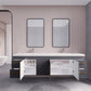 Aqua 84" Double Sink Floating Bathroom Vanity