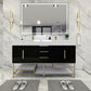 Boreal 60“ Double Sink Freestanding Bathroom Vanity