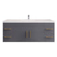 Aqua 60“ Single Sink Floating Bathroom Vanity (Center Sink )