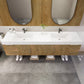 Boreal 84" Double Sink Floating Bathroom Vanity