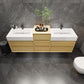 Halo 92“ Double Sink Floating Bathroom Vanity