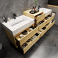 Halo 92“ Double Sink Floating Bathroom Vanity