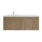 Aqua 60“ Single Sink Floating Bathroom Vanity (Left Offset Sink )