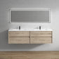 Fiora 84" Double Sink Floating Bathroom Vanity