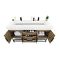 Boreal 60“ Double Sink Freestanding Bathroom Vanity