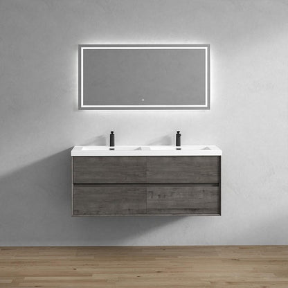 Fiora 60" Double Sink Floating Bathroom Vanity