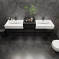 Halo 92“ Double Sink Floating Bathroom Vanity