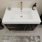 Aqua 36“ Floating Bathroom Vanity (Left Drawers)