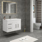 Aqua 36“ Floating Bathroom Vanity (Left Drawers)