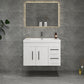 Aqua 36“ Floating Bathroom Vanity (Right Drawers)