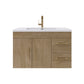 Aqua 36“ Floating Bathroom Vanity (Right Drawers)