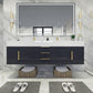 Boreal 72" Double Sink Floating Bathroom Vanity (Middle Drawers)