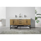 Boreal 60“ Double Sink Freestanding Bathroom Vanity