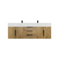 Boreal 72" Double Sink Floating Bathroom Vanity (Middle Drawers)