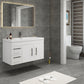 Aqua 42" Floating Bathroom Vanity (Left Drawers)