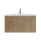 Aqua 42" Floating Bathroom Vanity (Left Drawers)