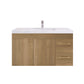 Aqua 42" Floating Bathroom Vanity (Right Drawers)