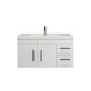 Aqua 42" Floating Bathroom Vanity (Right Drawers)