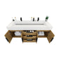 Boreal 60” Double Sink Floating Bathroom Vanity