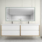 Fiora 84" Double Sink Floating Bathroom Vanity