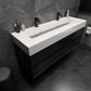 Halo 60“ Double Sink Floating Bathroom Vanity