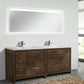 Lucia 84" Double Sink Classic Freestanding Bathroom Vanity