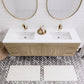 Aqua 72“ Double Sink Floating Bathroom Vanity