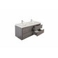 Erba 60" Double Sink Floating Bathroom Vanity