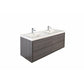 Erba 60" Double Sink Floating Bathroom Vanity