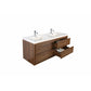 Erba 60" Double Sink Floating Bathroom Vanity