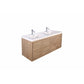 Erba 60" Double Sink Floating Bathroom Vanity