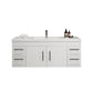 Aqua 60“ Single Sink Floating Bathroom Vanity (Center Sink )