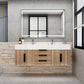 Boreal 72" Double Sink Floating Bathroom Vanity (Middle Drawers)