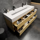 Halo 60“ Double Sink Floating Bathroom Vanity